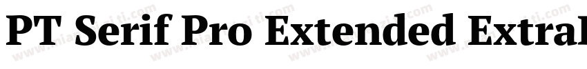 PT Serif Pro Extended ExtraBold字体转换